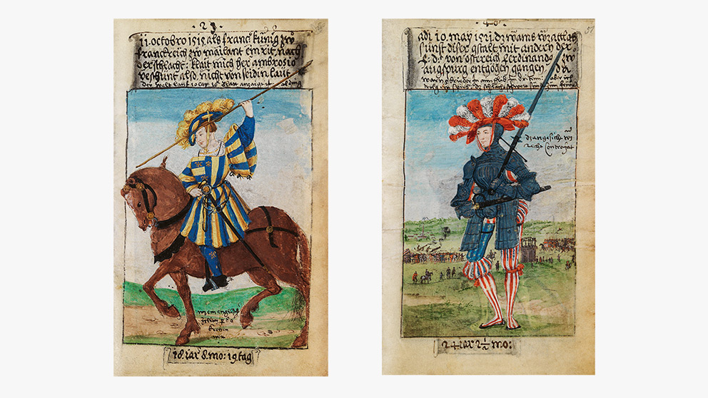 Zu den Quellen Ulinka Rublacks zählt auch das Kostümbuch des Matthäus Schwarz. Der modebewusste Fugger-Buchhalter ließ sich im Augsburg der Renaissance in aufwendigen Gewändern porträtieren. Schon damals galt: Kleider machen Leute. Schwarz verhalf sein Modebewusstsein zum gesellschaftlichen Aufstieg. Die historische Quelle erzählt implizit auch Globalisierungsgeschichte, denn die Stoffe kamen von weit her.