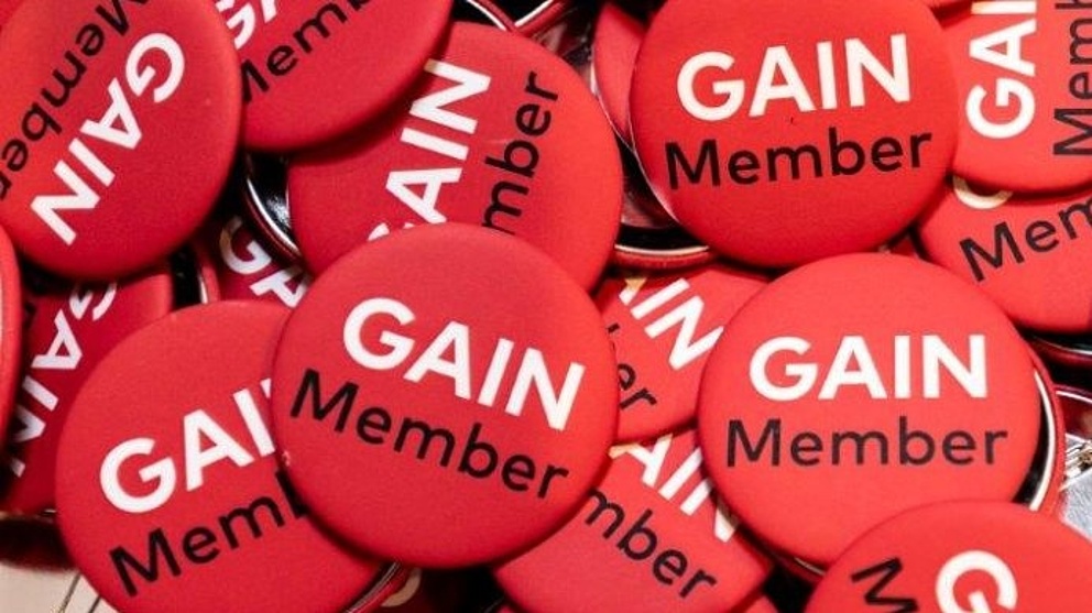 Buttons with GAIN label