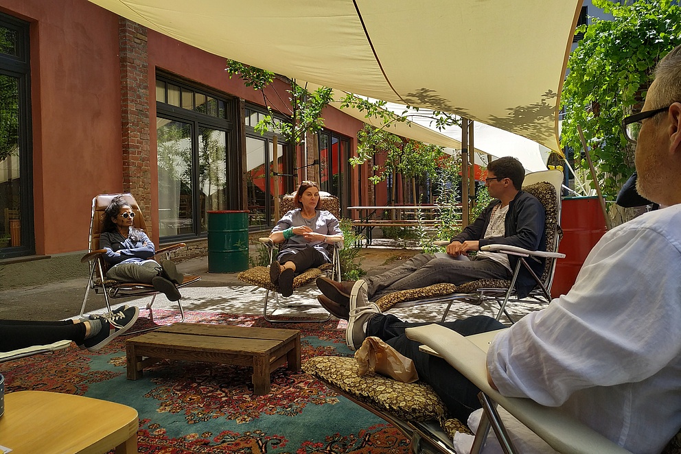 Die Arbeitsgruppe "Demokratie" trifft sich zu ihrem Lunch-Talk