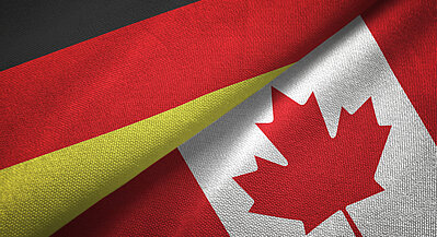flags (Germany, Canada)