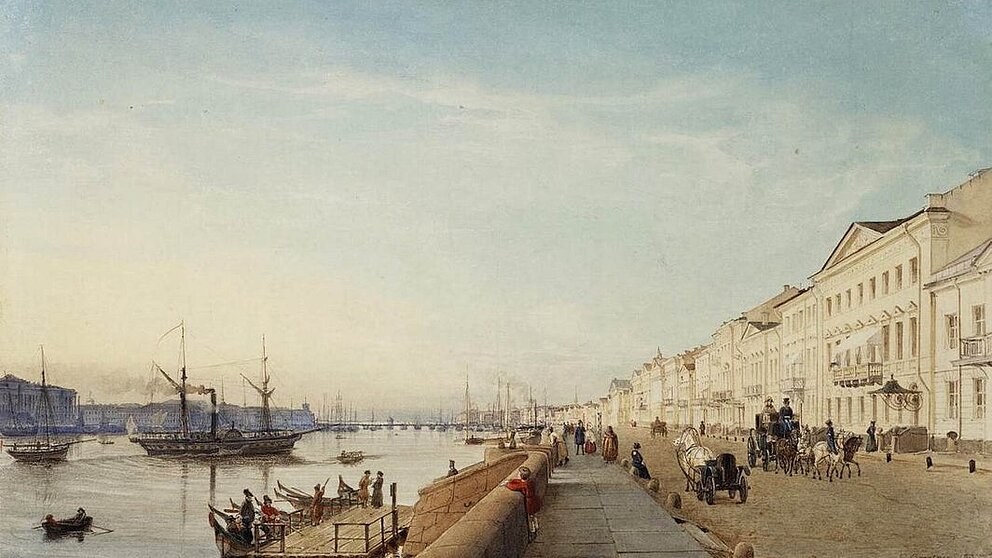 Eduard Gaertner, Aquarell von St. Petersburg, 1835
