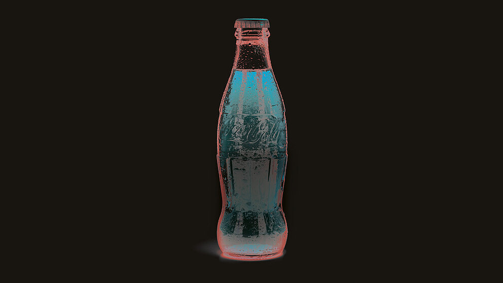 Illustrationsfoto: Grafisch verfremdete Coca-Cola-Flasche