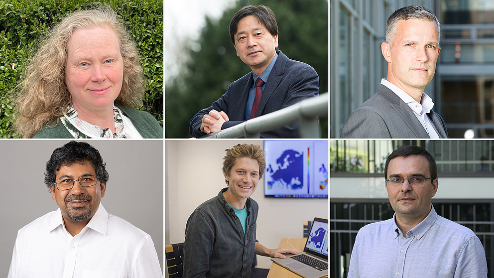 Portraits Catherina Becker, Yaochu Jin, Markus Klute, Sayan Mukherjee, Joacim Rocklöv, Radu Timofte 