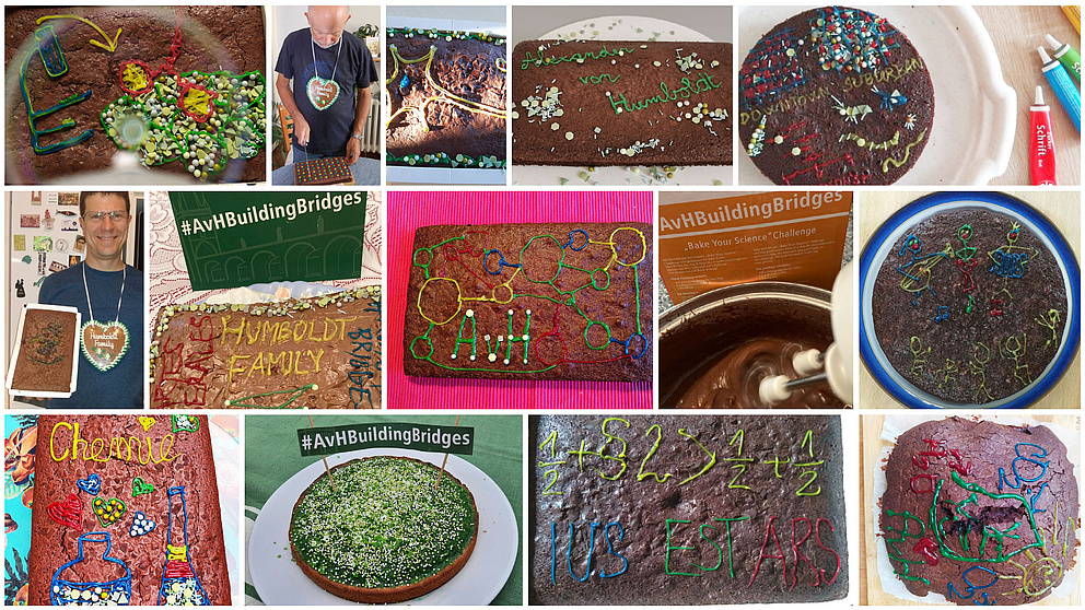 Collage mit Kuchen