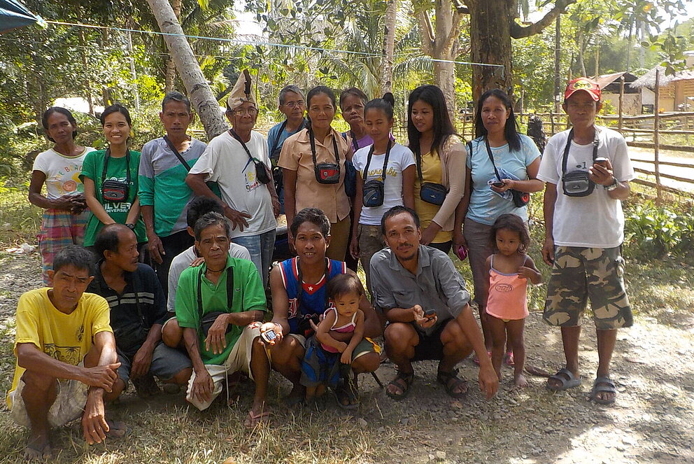 Community of honeybee hunters in Palawan, Philippinen