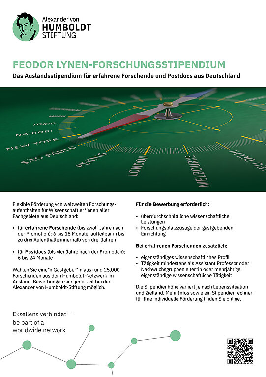 Kurzinformation "Feodor Lynen-Forschungsstipendium" 