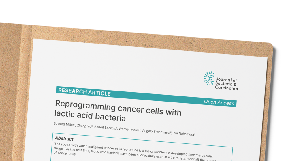 Caption of an article: "Reprogramming cancer cells with lactic acid bacteria"