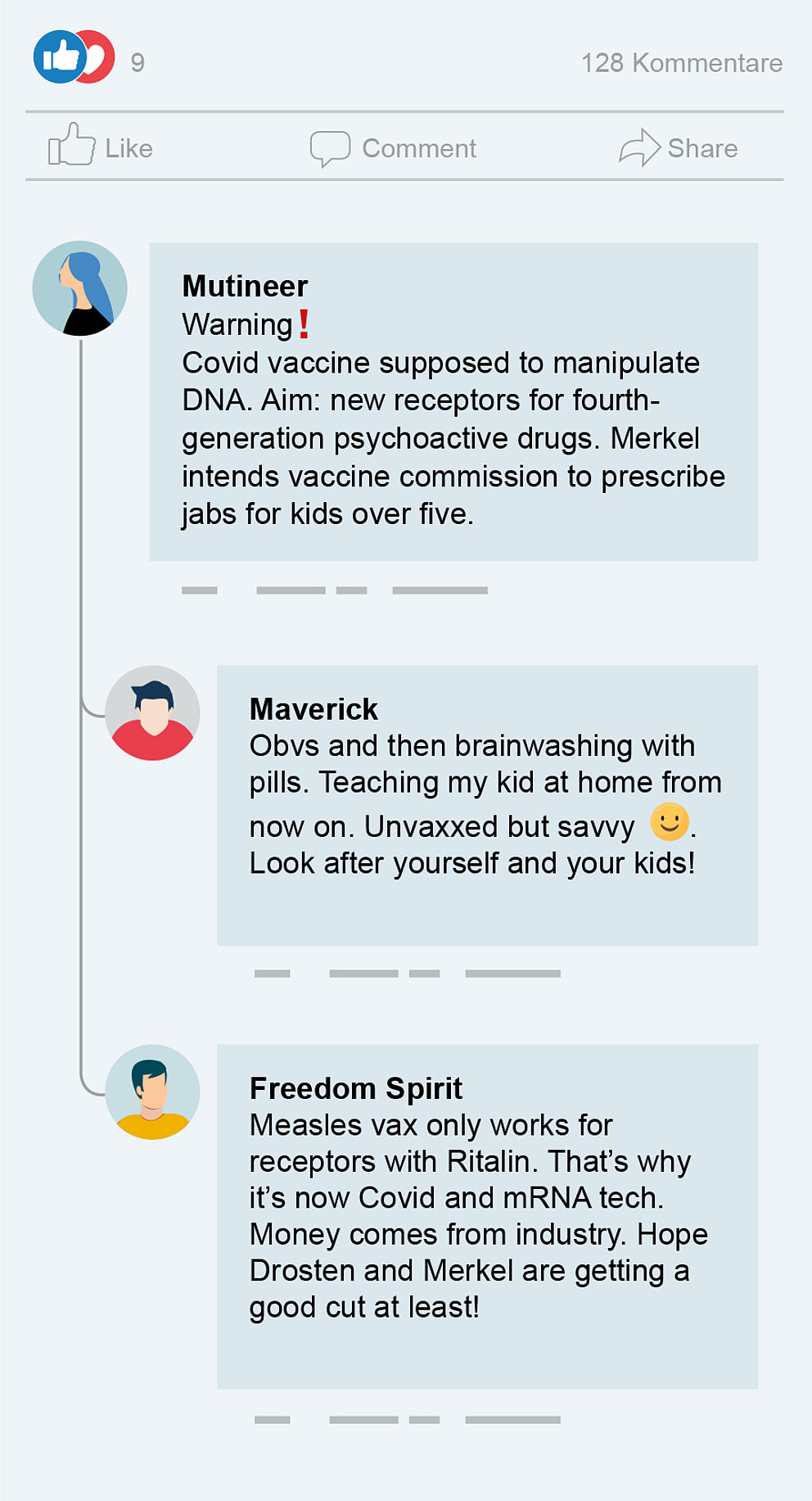 Twitter thread citing prejudices agains covid-19 vaccines