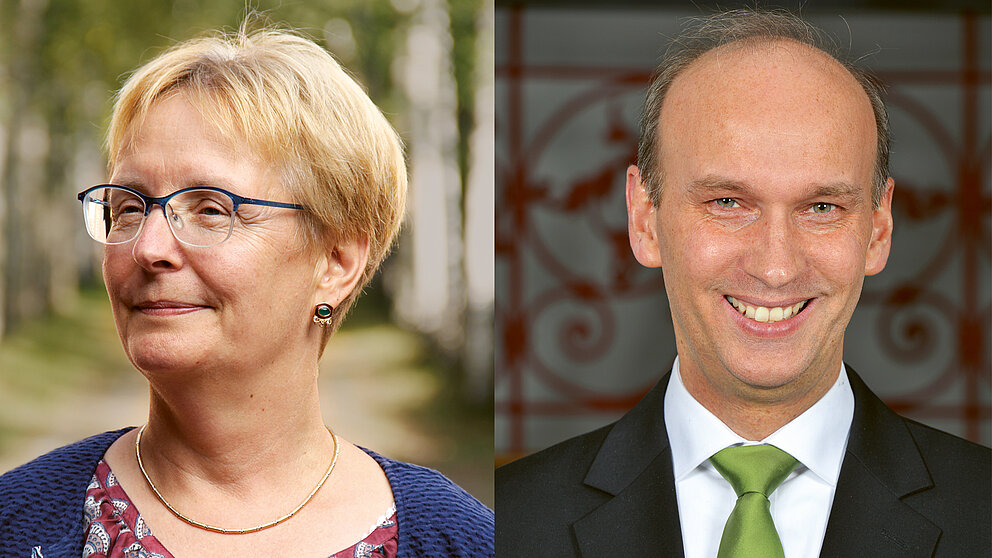 Doppelporträt: Prof. Dr. Ulrike Freitag und Prof. Dr. Arnulf Quadt