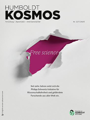 Cover des Kosmos-Magazins Nr. 117/2025, "Free Science"