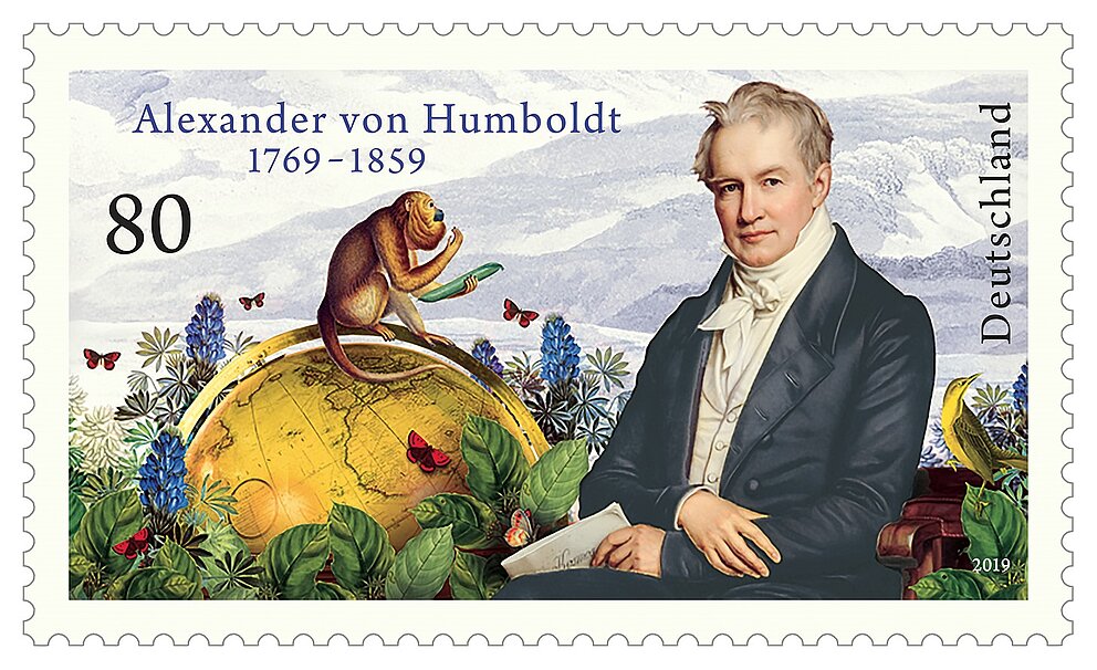 Sonderbriefmarke "250. Geburtstag Alexander von Humboldt"