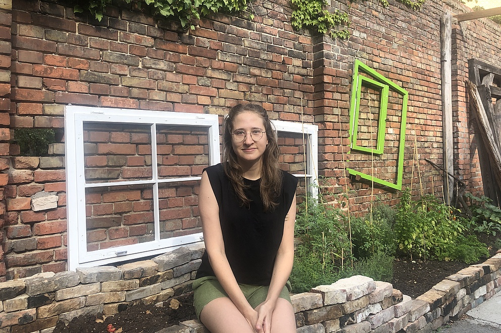 Lea Kuhar at the co-working space "PulsRaum" in Berlin