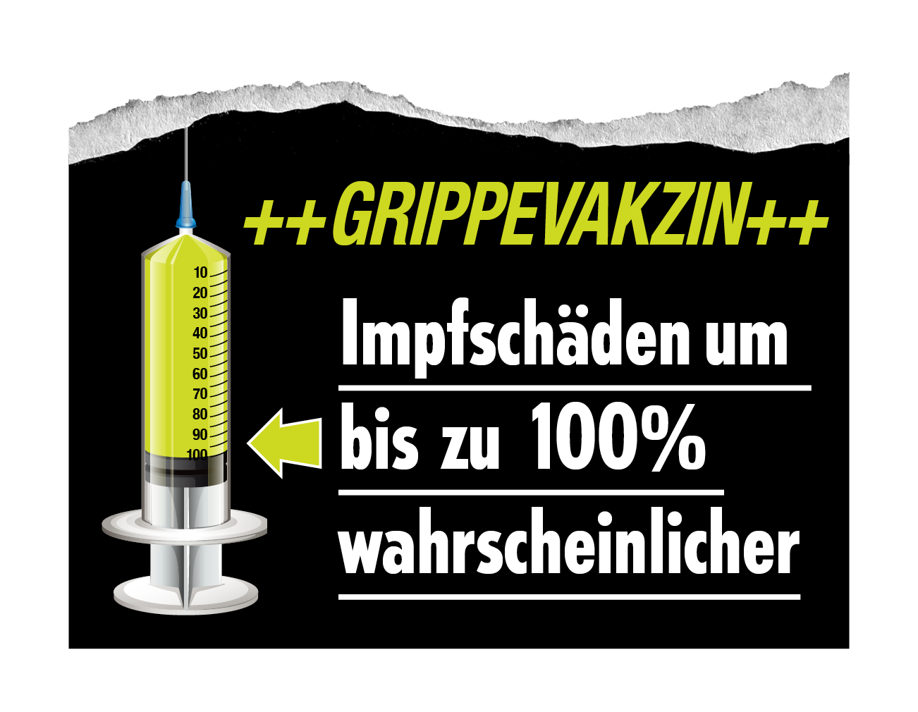 Grippevakzin: Impfschäden um bis zu 100% wahrscheinlicher