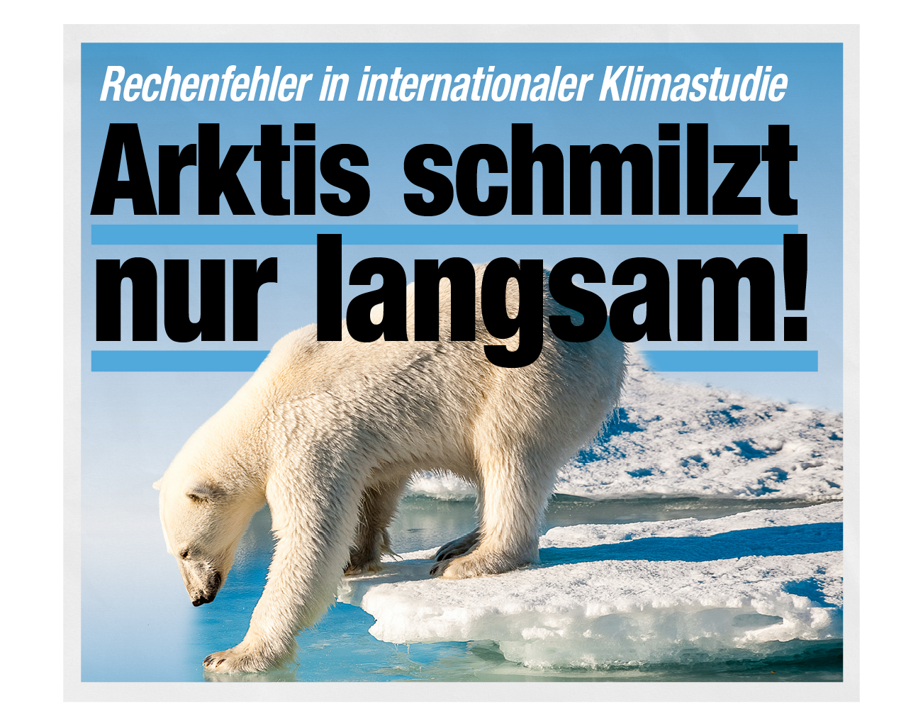 Rechenfehler in internationaler Klimastudie: Arktis schmilzt nur langsam